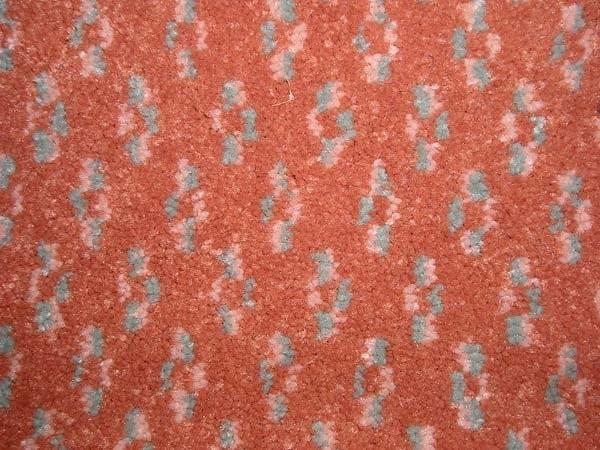 Commercial Carpet Raminate KOL 148 (12 X 34) Orange Pattern 